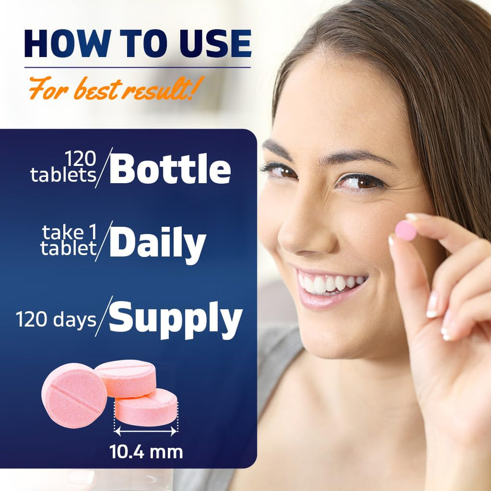 Vitamatic Melatonin bottle being poured showing two-tablet dose