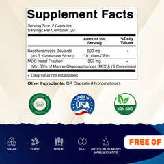 Close-up of Vitamatic probiotic capsules for gut health support.