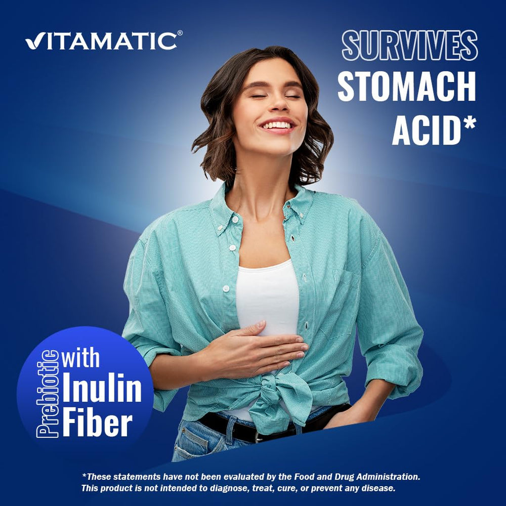 Vitamatic USA-made GMP label on packaging.