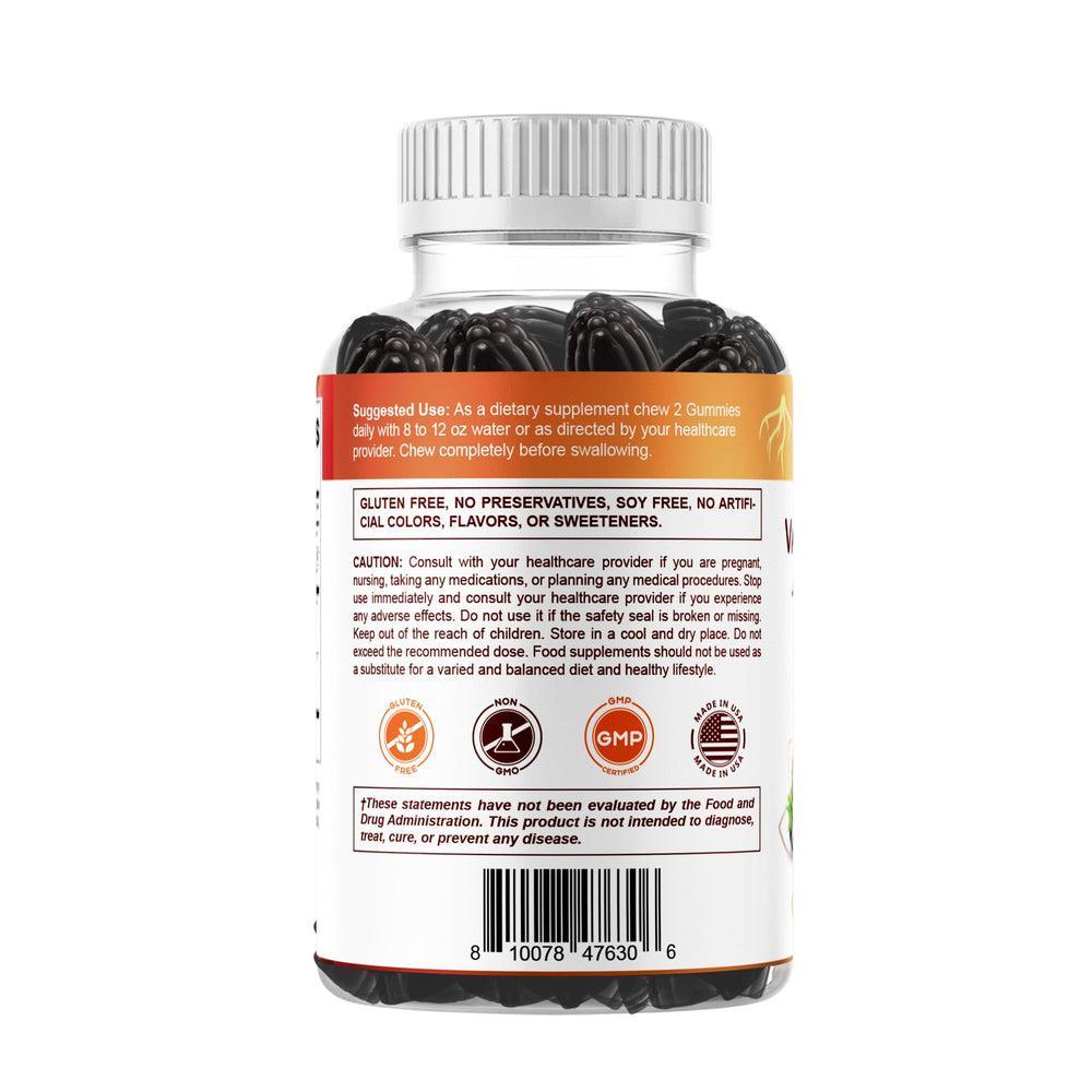Vitamatic ingredients scene featuring valerian root and chamomile for relaxation.