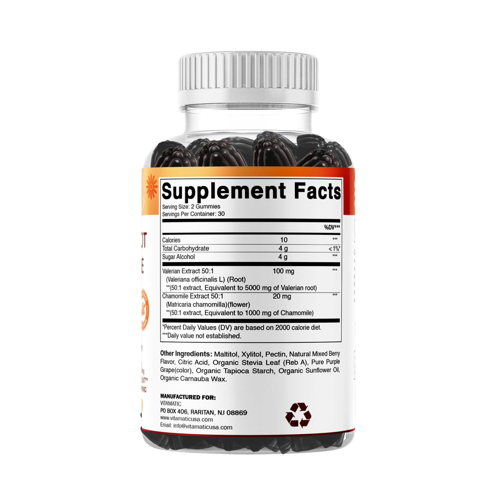Vitamatic third-party testing badge underscoring purity and potency.