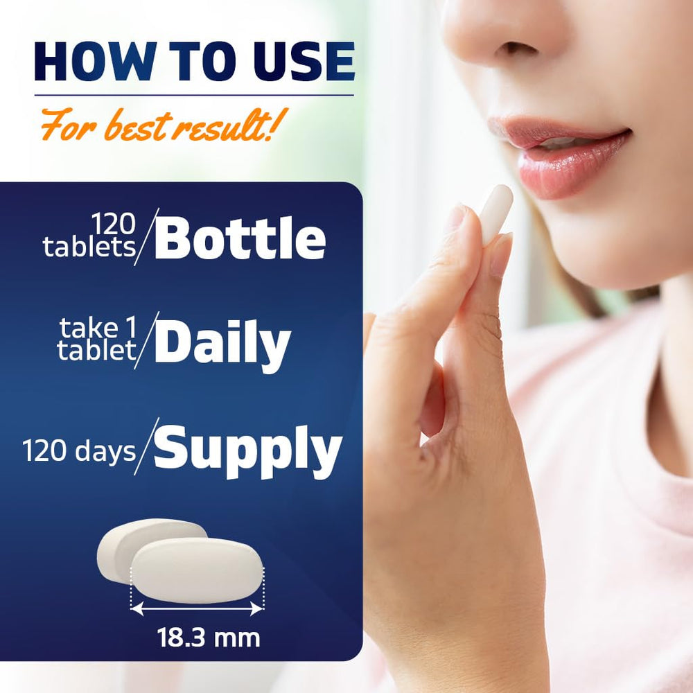 Tablets by Vitamatic Vitamin B6 seen in a close-up shot