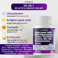 Vitamax Nerve Plus daily routine with capsules and water