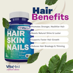 VitaMed label halal non-GMO gluten-free emphasizes clean-label beauty.
