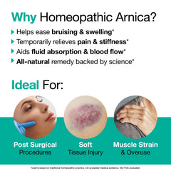 VitaMedica Arnica Bromelain capsules close-up for bruise relief.