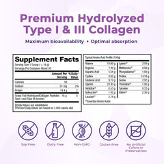 VitaMedica collagen powder dissolves easily into smoothies for convenience.