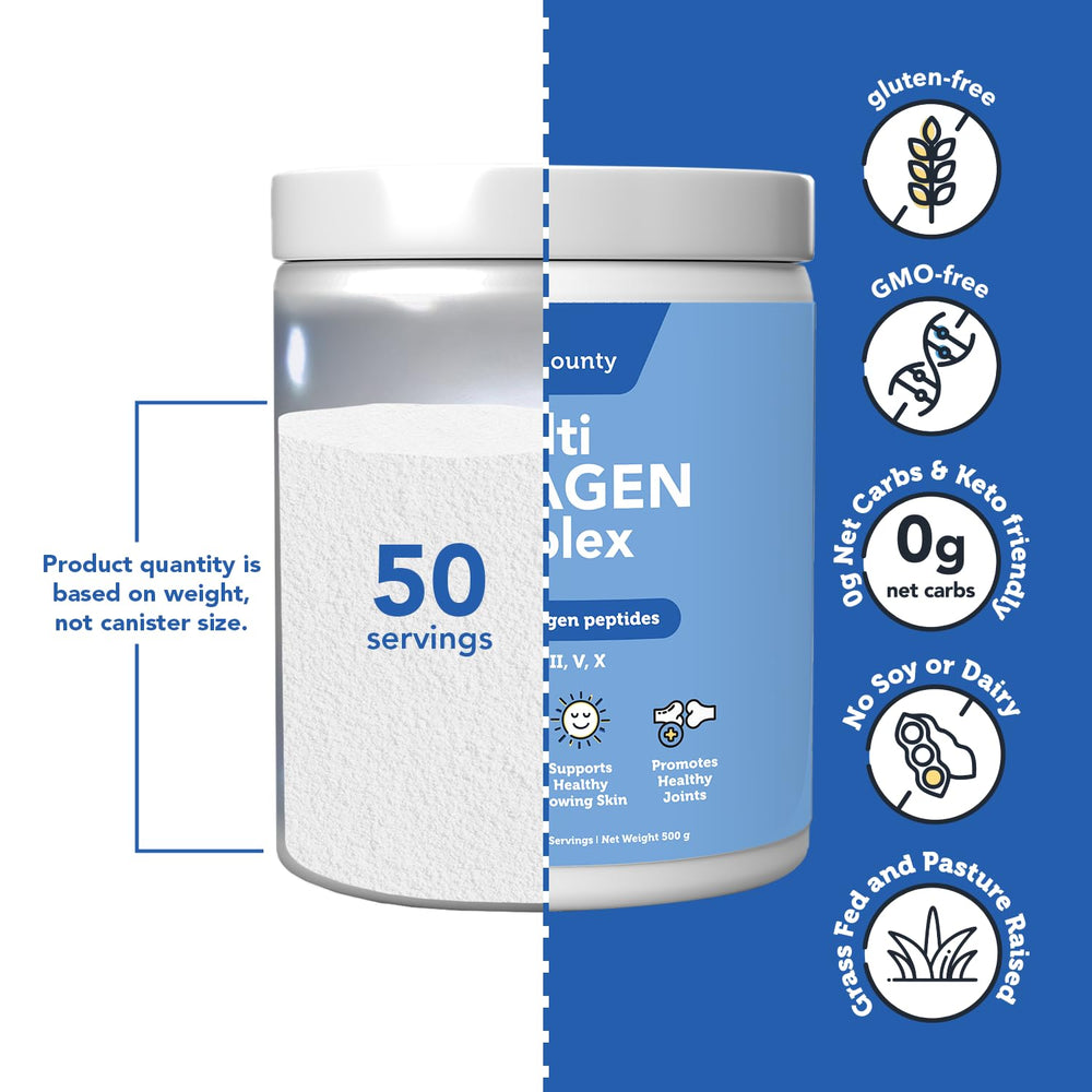 Vitamin Bounty Collagen Complex bottle emphasizes skin elasticity and hydration