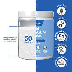Vitamin Bounty Collagen Complex bottle emphasizes skin elasticity and hydration