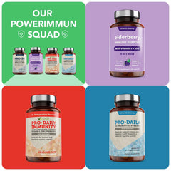 Close-up of Vitamin Bounty Pro-50 label noting 50B CFU and 13 strains