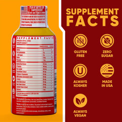 Vitamin Energy 8 Hour Sleep Shot strawberry-lemonade glass for a calming bedtime ritual