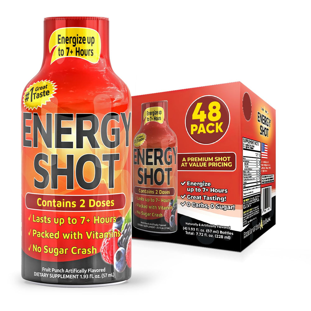 Vitamin Energy Fruit Punch energy shot bottle for on-the-go focus