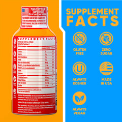Vitamin Energy Immune+ orange flavor bottle ready for daily energy use