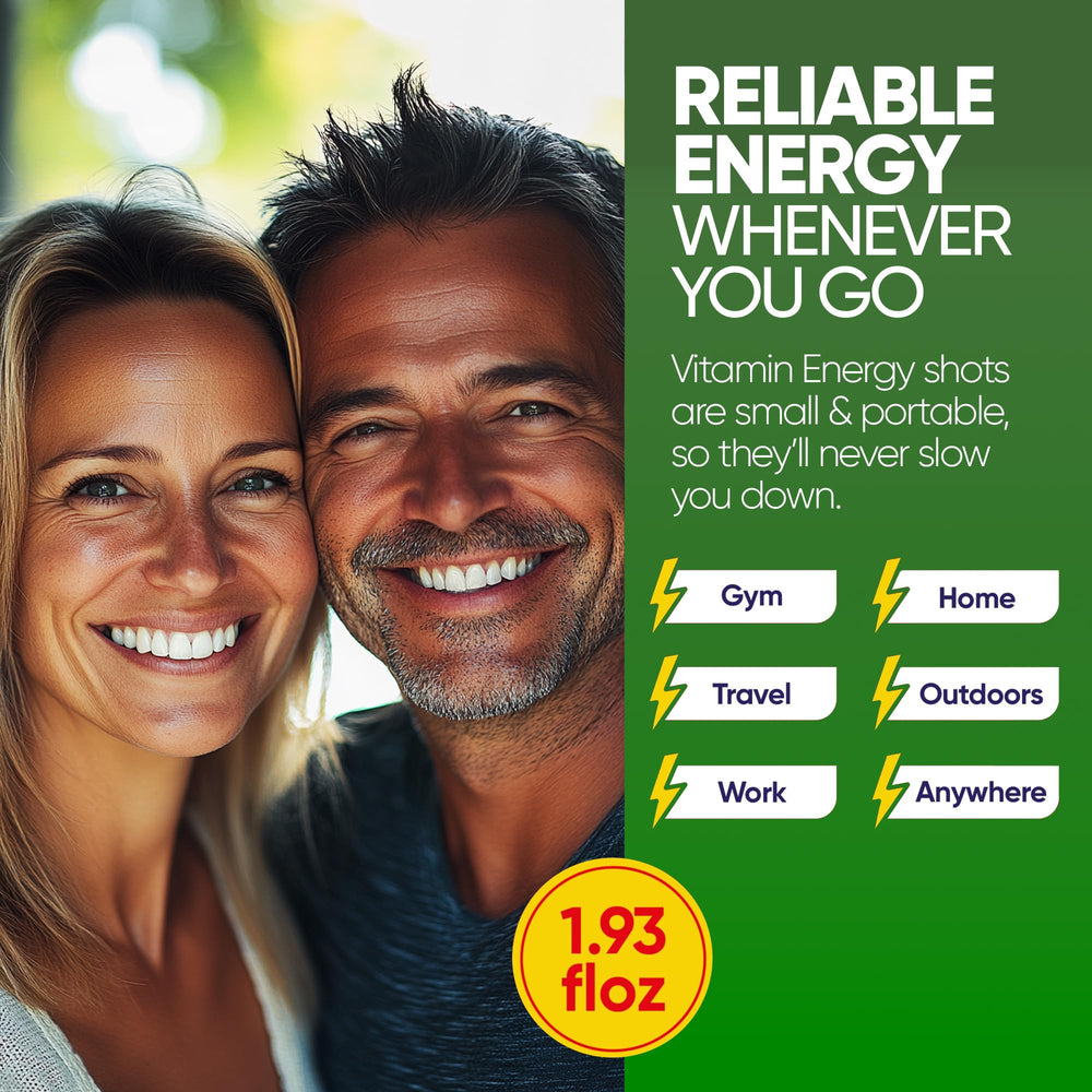 Vitamin Energy Immune+ on kitchen counter ready for daytime boost