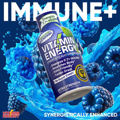 Citicoline and focus notes highlighted on Vitamin Energy Immune+ shot