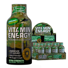 Vitamin Energy Immune+ orange bottle showing energy-focused formula