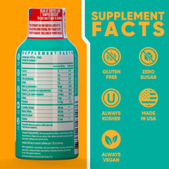 Vitamin Energy Immune+ Pineapple Punch shot side view for on-the-go energy