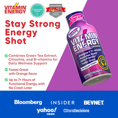 Vitamin Energy ImmunePlus green tea ingredient emphasizes energy and alertness.