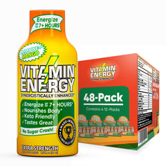 Vitamin Energy Immune+ mango shot pack with bold flavor and on-the-go energy