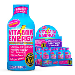 Vitamin Energy mixed berry shot in pack for on-the-go energy