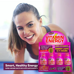 Vitamin Energy travel-friendly packaging fits in backpacks and purses.