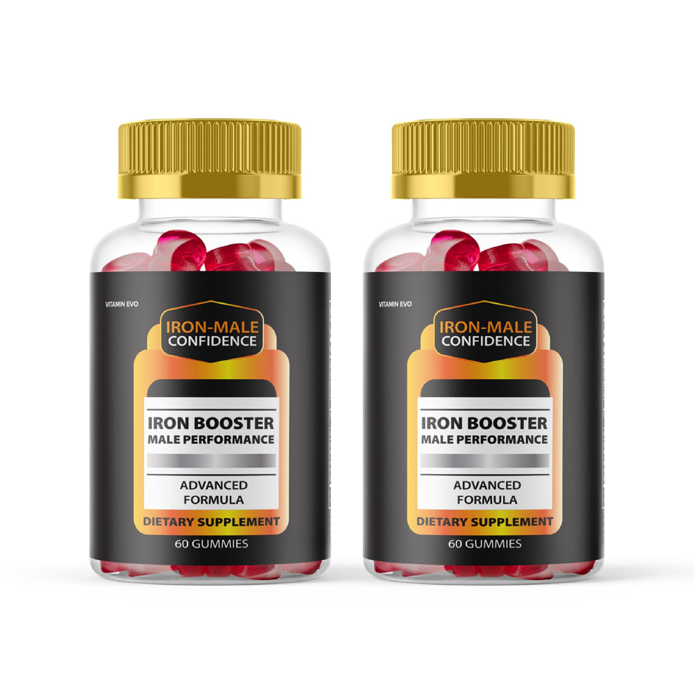 Vitamin Evo Iron Booster bottle front, signaling a convenient daily iron supplement.