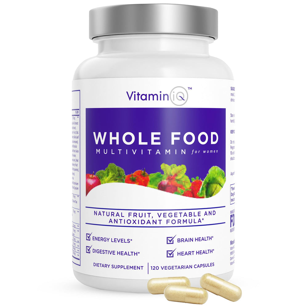 VitaminIQ Multivitamin for Women bottle front view highlighting daily nutrition support
