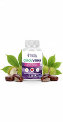 VITAMINS NATURAL CORP CircuVeins bottle front with capsules for leg support