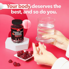 VITAMIZED Cranberry Gummies cap and jar texture in bright light