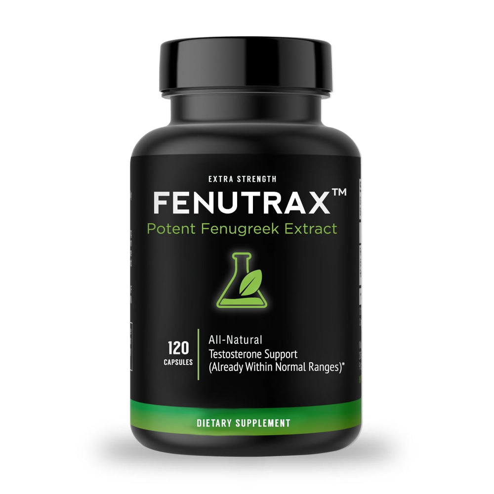 VitaMonk FenuTrax bottle with capsules for daily vitality support.