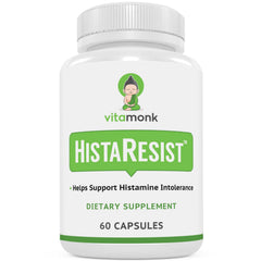 VitaMonk HistaResist DAO bottle with capsules for potential digestion support