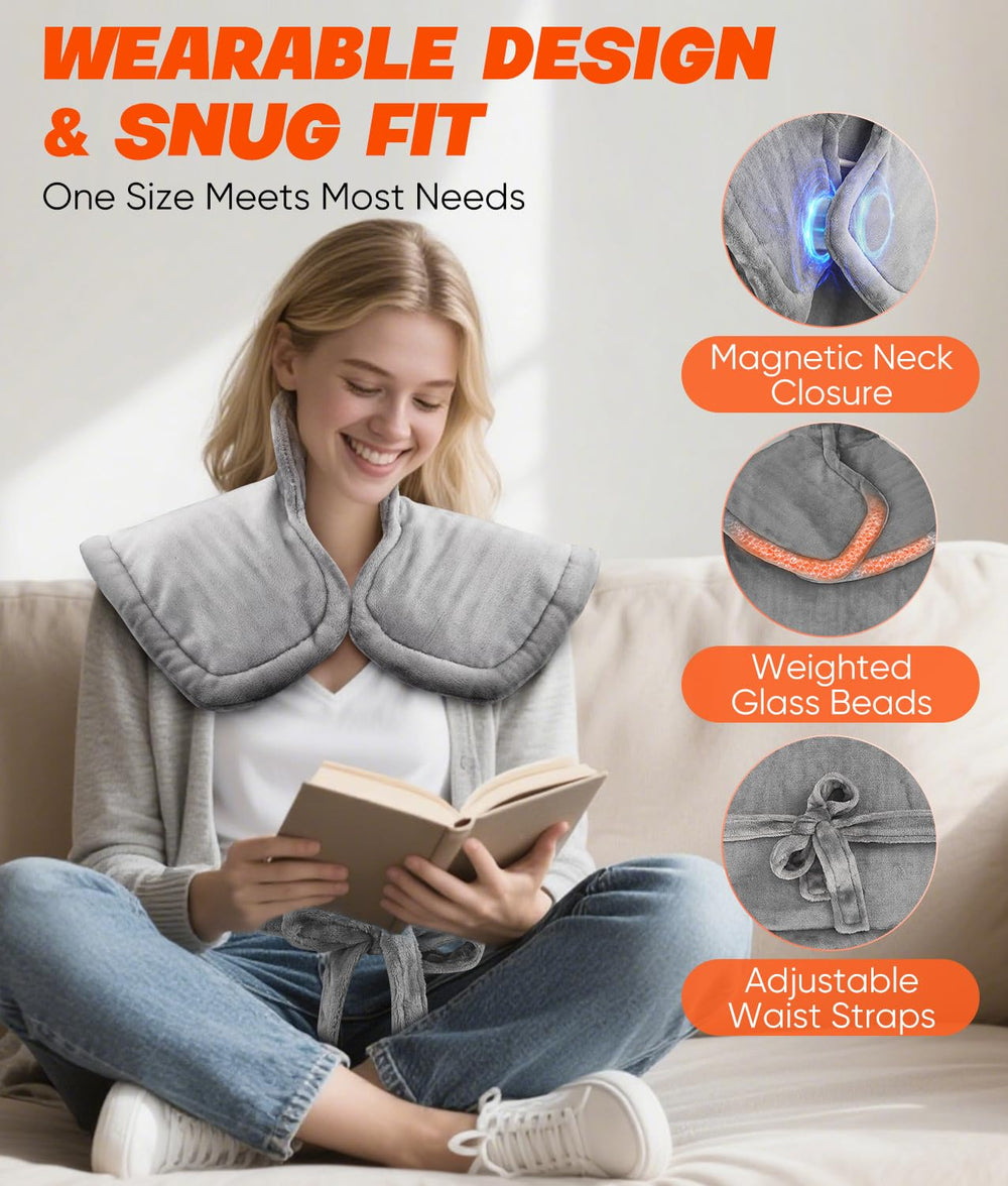 VITANEST magnetic button and waist straps help secure the pad in place