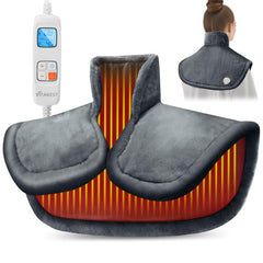 VITANEST heating pad neck-shoulders extended coils deliver fast, even warmth.