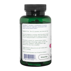 Vitanica BreastBlend capsules closeup for convenient daily dosage.