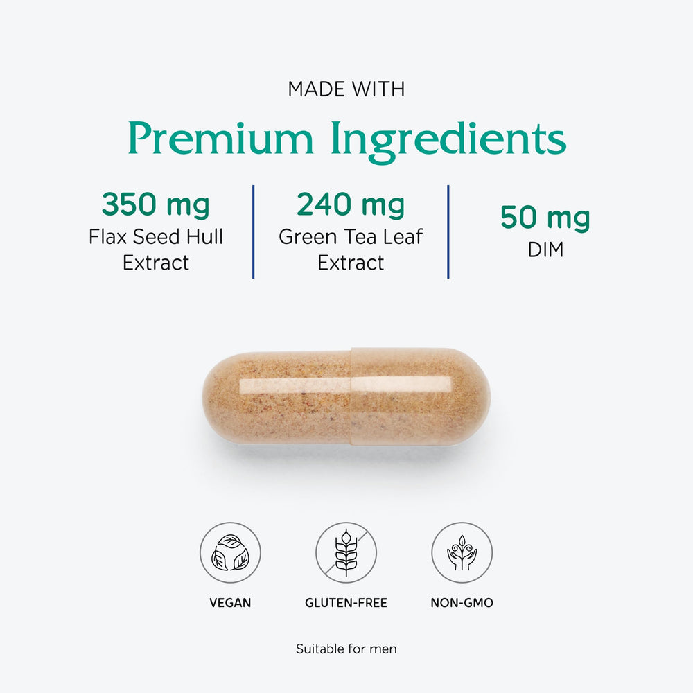 Vitanica BreastBlend ingredients illustration highlights botanicals for wellness.