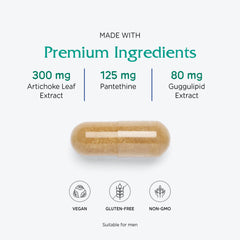 Vitanica CholestBlend red yeast rice panel showing plant-based option.