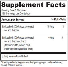 Close-up of Vitanica capsules highlighting 40 mg standardized extract per pill.