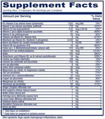 Vitanica Maternal Symmetry bottle label close-up highlighting hypoallergenic formula
