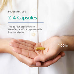 Dispensing Vitanica Metabolic Manager capsules from the bottle.
