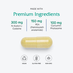 Vitanica NAC-PEA Extra pine bark extract emphasizes antioxidant-rich cellular support