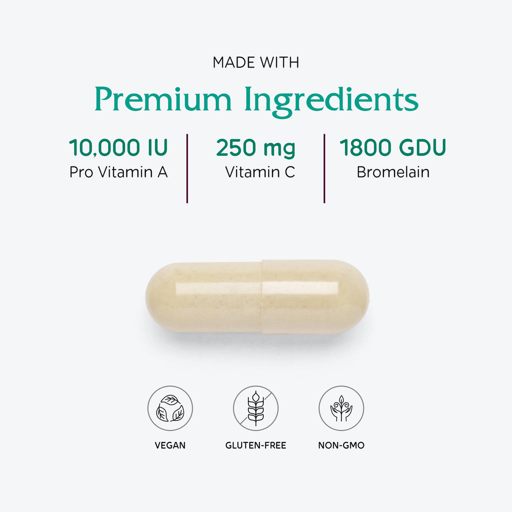 Vitanica Opti-Recovery ingredients panel shows Pro-Vitamin A carotenoids for antioxidants.