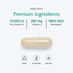 Vitanica Opti-Recovery ingredients panel shows Pro-Vitamin A carotenoids for antioxidants.