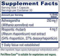 Vitanica Peri/Meno Ease capsules showing slow-release design for steady bioavailability