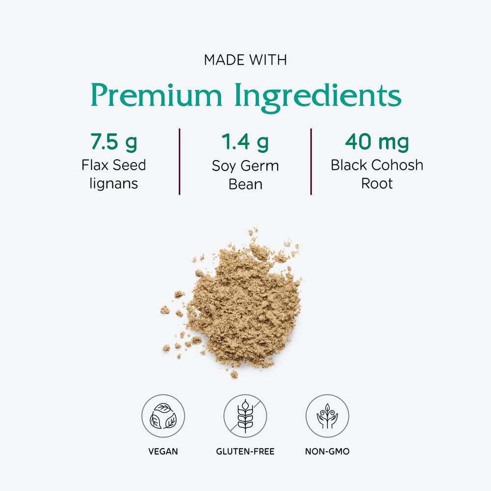 Vitanica Phytoestrogen Herbal flax seeds for fiber and lignans