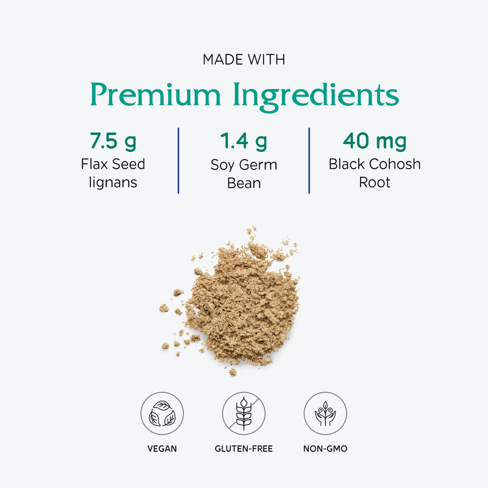 Vitanica Phytoestrogen powder dissolving in water for convenient intake