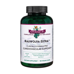 Vitanica Rauwolfia Extra bottle front showing heart health support