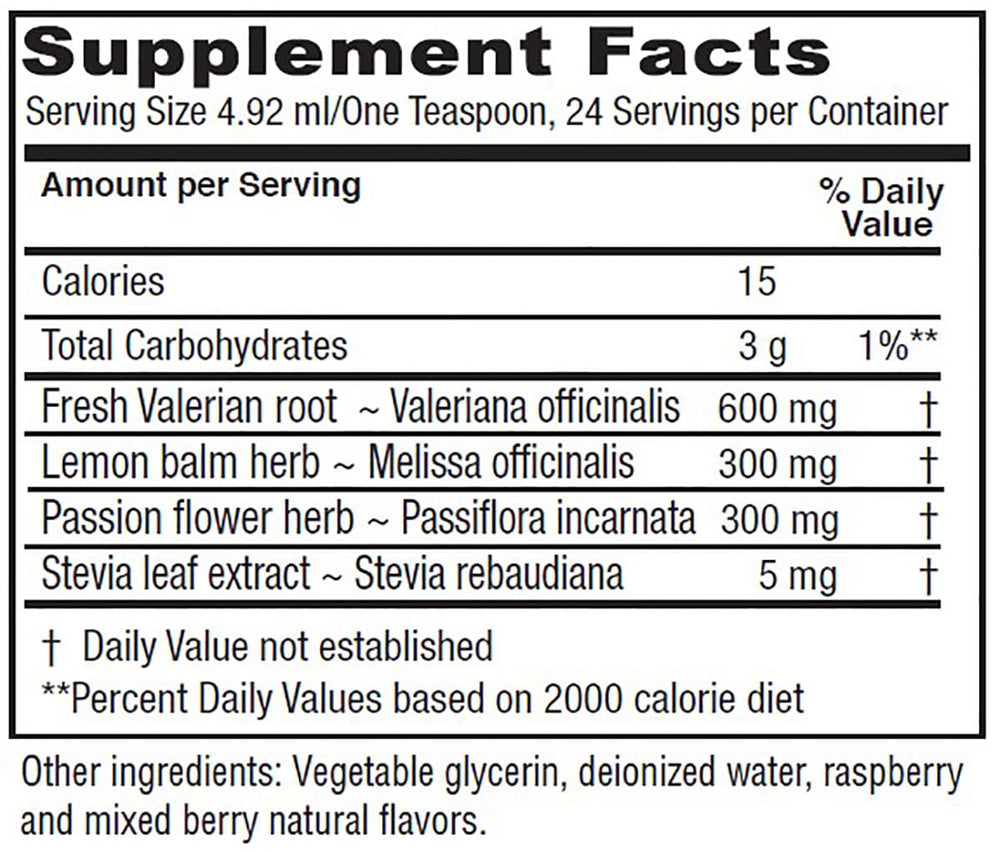 Vitanica Sleep Tonic label close-up highlights trusted formulation from Dr. Hudson.