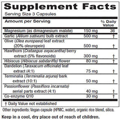 Vitanica VasoBlend bottle pour showing capsules ready for daily heart support.