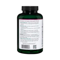 Capsules arranged beside Vitanica Vegan Symmetry emphasize convenient twice-daily dosing.