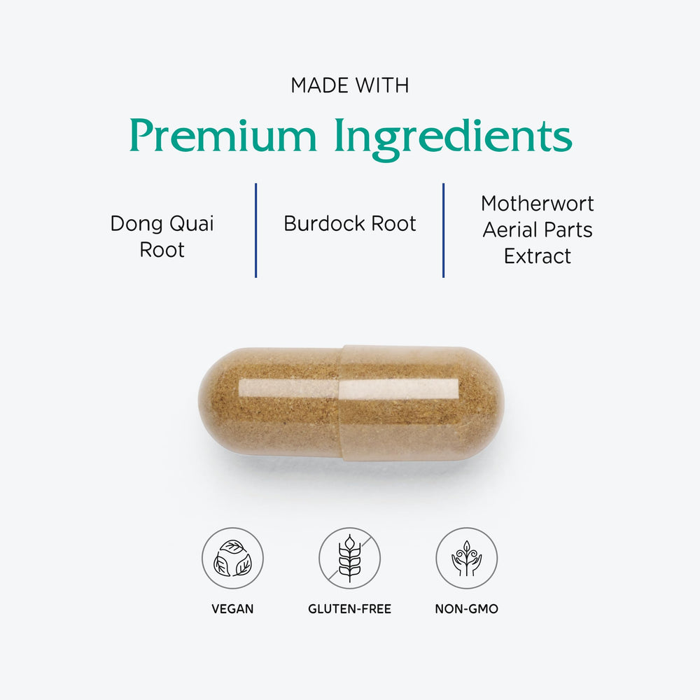 Vitanica Phase II label detail emphasizing organic, non-GMO herbs.