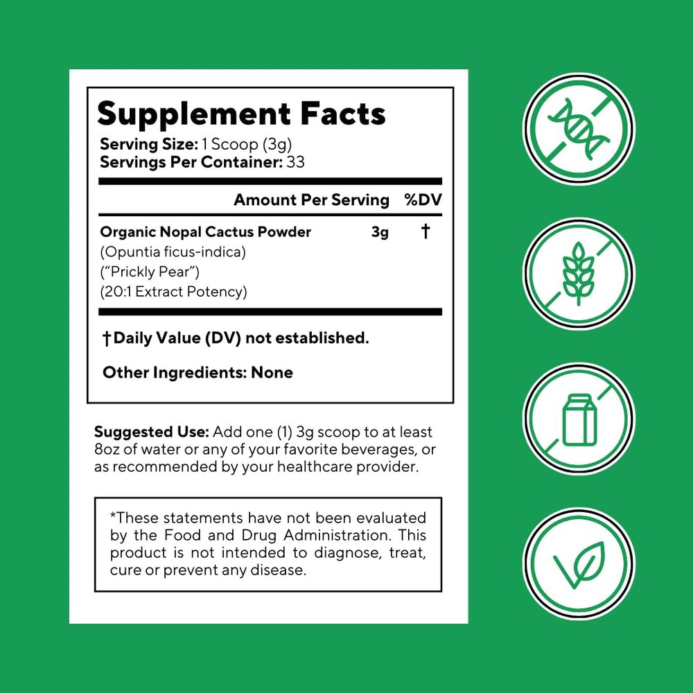 Vitapia Nopal Cactus Powder benefits include digestive comfort and skin-supporting properties.